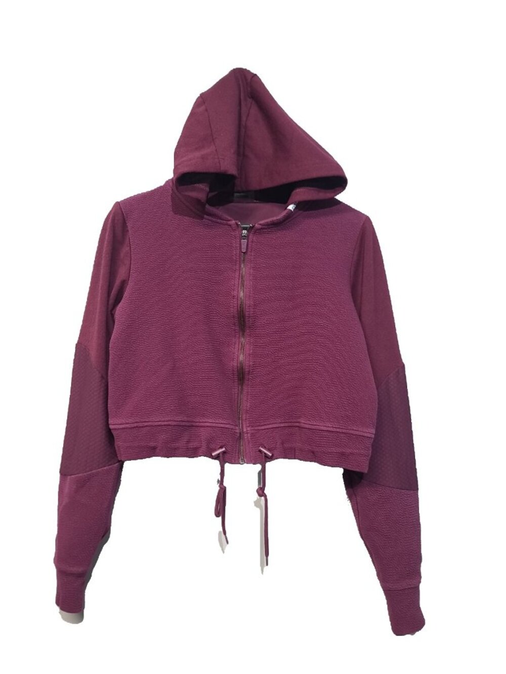 Gymshark Cropped Zip-Up Hoodie & Sweatshirts Size M Purple
